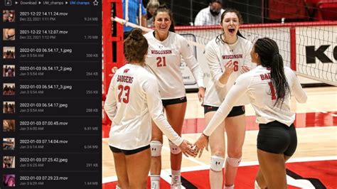 wisconsin volleyball team pictures uncensored|UW